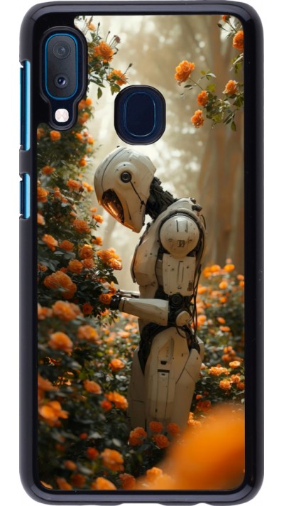 Samsung Galaxy A20e Case Hülle - Astronaut flowers 2025