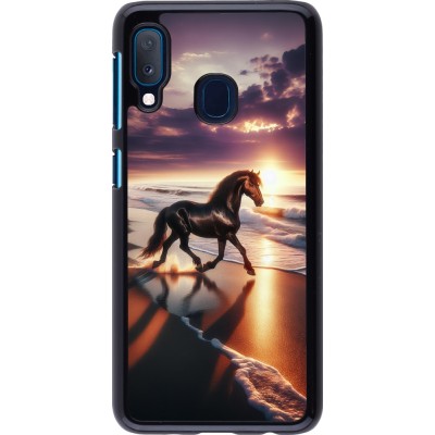Samsung Galaxy A20e Case Hülle - Pferd majestätisch Strand