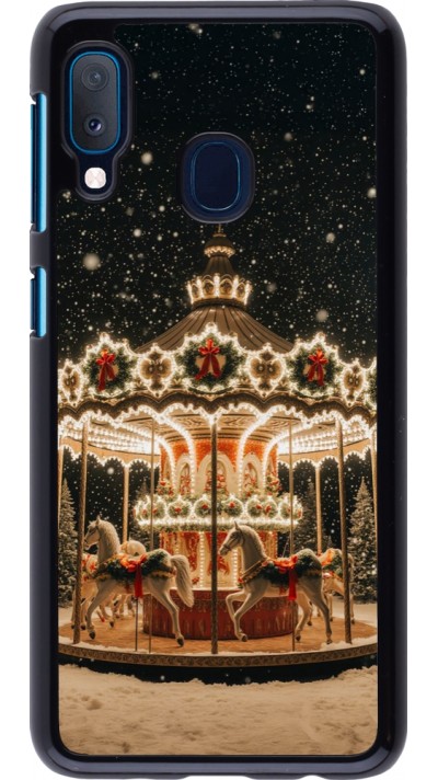 Samsung Galaxy A20e Case Hülle - Christmas 25 Carousel