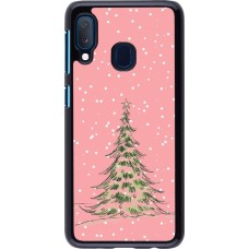 Samsung Galaxy A20e Case Hülle - Christmas 25 Pink Tree