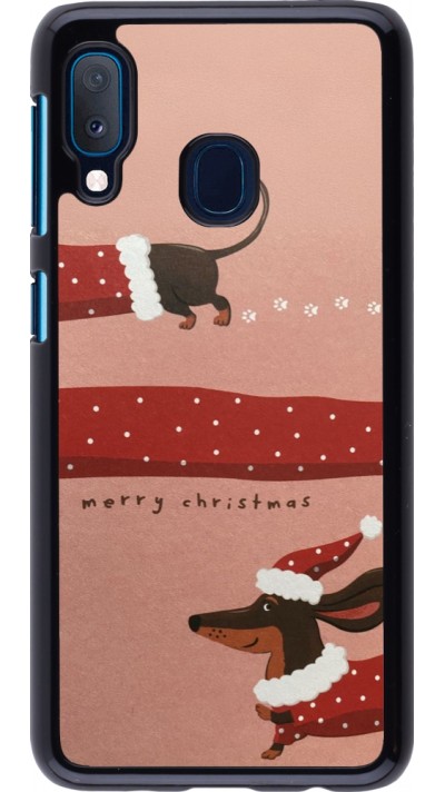 Samsung Galaxy A20e Case Hülle - Christmas 25 Teckel Merry Xmas