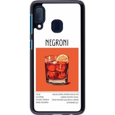 Samsung Galaxy A20e Case Hülle - Cocktail Rezept Negroni