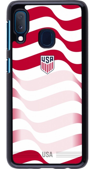 Coque Samsung Galaxy A20e - Maillot de football États-Unis 2026 personnalisable