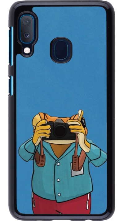 Samsung Galaxy A20e Case Hülle - Frog with camera DTMF
