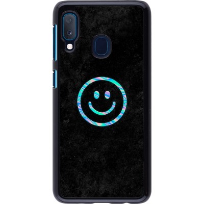 Samsung Galaxy A20e Case Hülle - Happy smiley irisirt