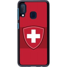 Samsung Galaxy A20e Case Hülle - Hockey World Championship Ecusson Suisse