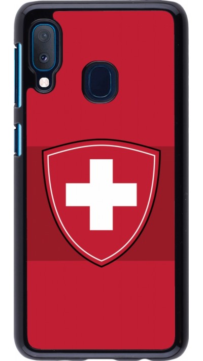 Samsung Galaxy A20e Case Hülle - Hockey World Championship Ecusson Suisse