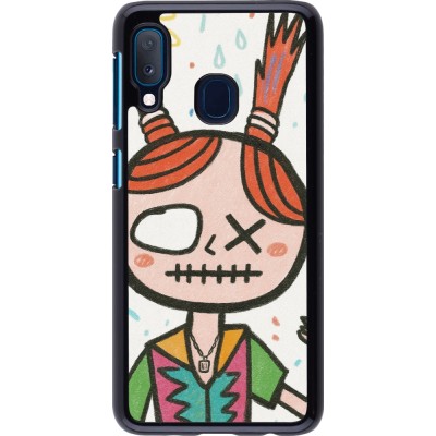 Samsung Galaxy A20e Case Hülle - Little Girl Sketch