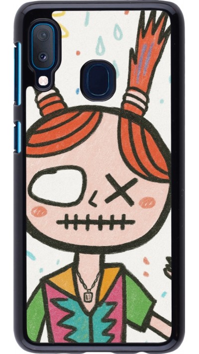 Samsung Galaxy A20e Case Hülle - Little Girl Sketch