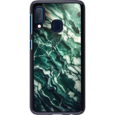Samsung Galaxy A20e Case Hülle - Majestätischer grüner Marmor