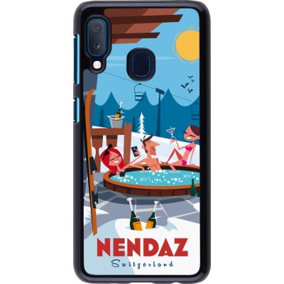 Samsung Galaxy A20e Case Hülle - Nendaz Mountain Jacuzzi