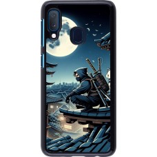 Samsung Galaxy A20e Case Hülle - Ninja unter dem Mond