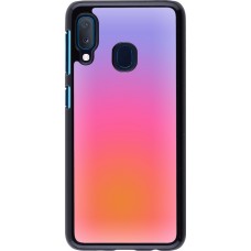 Samsung Galaxy A20e Case Hülle - Orange Pink Blue Gradient