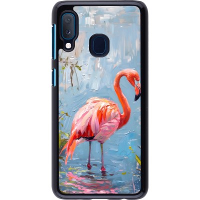 Samsung Galaxy A20e Case Hülle - Paint Flamingo
