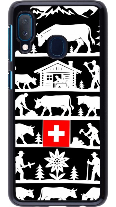 Coque Samsung Galaxy A20e - Poya Suisse 1 noir