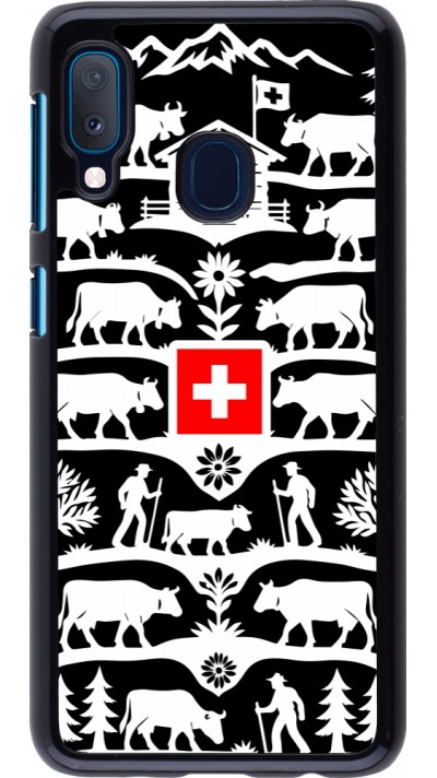 Coque Samsung Galaxy A20e - Poya Suisse 3 noir