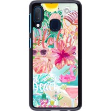 Samsung Galaxy A20e Case Hülle - Preppy Collage Aloha