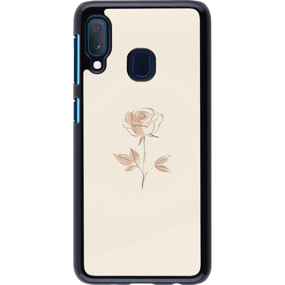 Samsung Galaxy A20e Case Hülle - Rosa Sand Minimalistisch