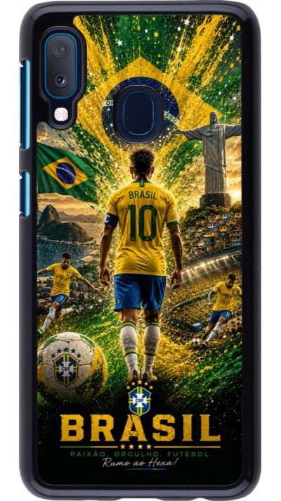 Coque Samsung Galaxy A20e - Football Brésil splash 2026