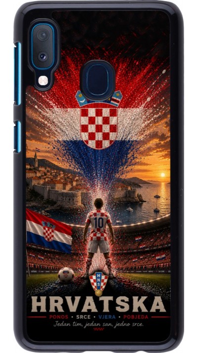 Coque Samsung Galaxy A20e - Football Croatie splash 2026