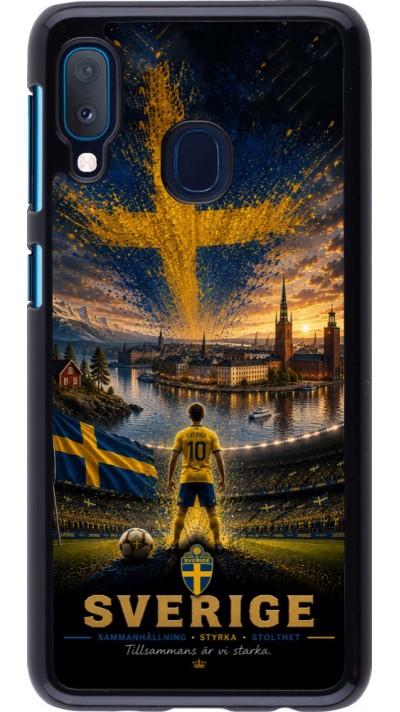 Coque Samsung Galaxy A20e - Football Suède splash 2026