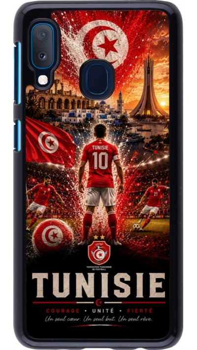 Coque Samsung Galaxy A20e - Football Tunisie splash 2026