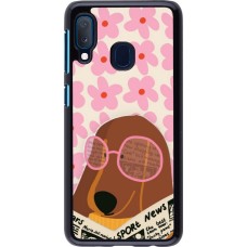 Samsung Galaxy A20e Case Hülle - Dog with newspaper Spring 2026