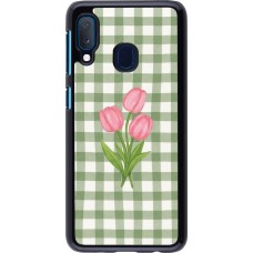 Samsung Galaxy A20e Case Hülle - Green vichy tulips Spring 2026