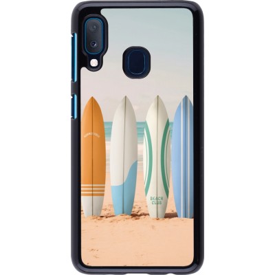 Samsung Galaxy A20e Case Hülle - Summer surfboard 2025