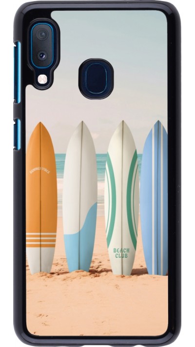 Samsung Galaxy A20e Case Hülle - Summer surfboard 2025