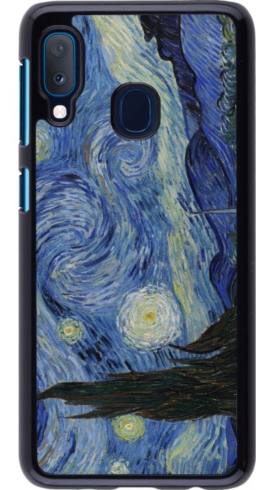 Samsung Galaxy A20e Case Hülle - Kunstbild - Sternennacht - Van Gogh