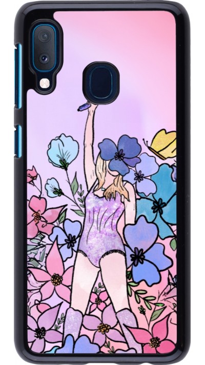 Samsung Galaxy A20e Case Hülle - Taylor Swift Sketch - Pink