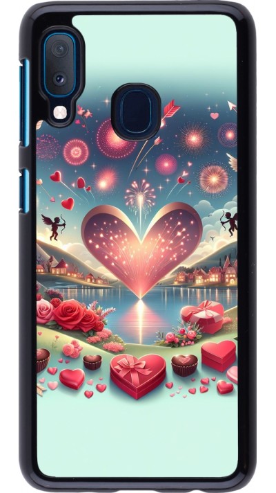 Samsung Galaxy A20e Case Hülle - Valentin 2025 Schick