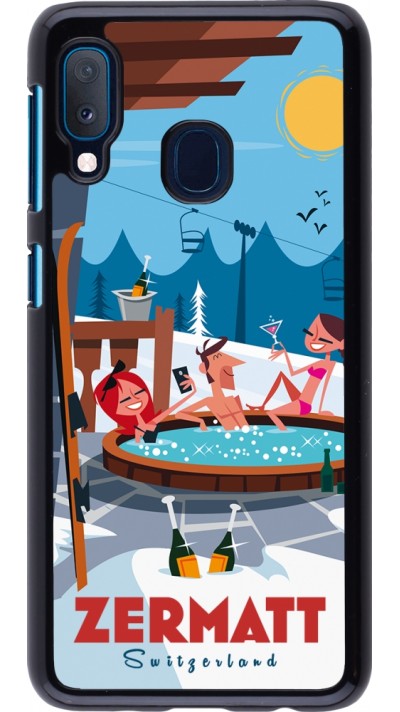 Samsung Galaxy A20e Case Hülle - Zermatt Mountain Jacuzzi