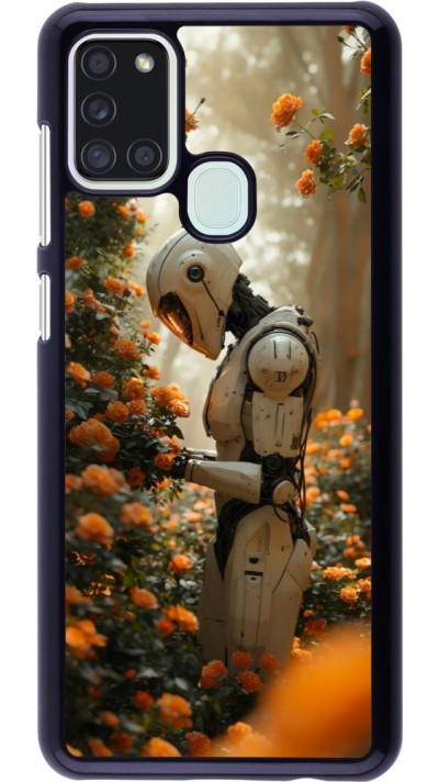 Samsung Galaxy A21s Case Hülle - Astronaut flowers 2025