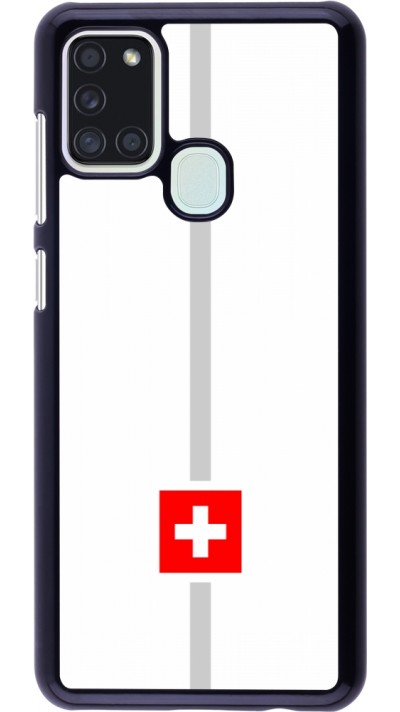 Samsung Galaxy A21s Case Hülle - Kanton CH weiss