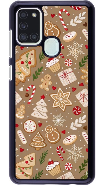 Coque Samsung Galaxy A21s - Christmas 25 Pattern Ginger Cookie