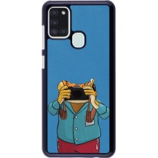 Coque Samsung Galaxy A21s - Frog with camera DTMF