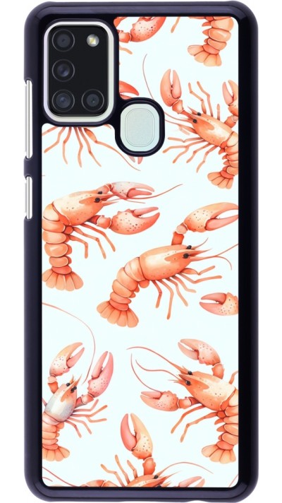 Coque Samsung Galaxy A21s - Pattern de homards pastels