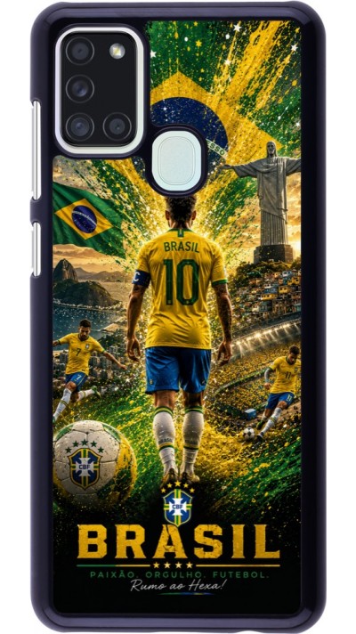 Coque Samsung Galaxy A21s - Football Brésil splash 2026