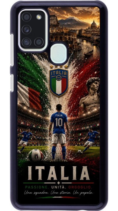 Coque Samsung Galaxy A21s - Football Italie splash 2026