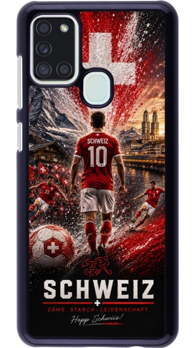 Coque Samsung Galaxy A21s - Football Schweiz splash 2026