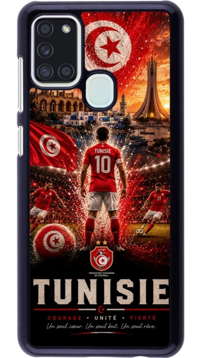 Coque Samsung Galaxy A21s - Football Tunisie splash 2026