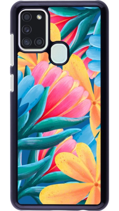 Samsung Galaxy A21s Case Hülle - Spring 23 colorful flowers