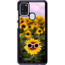 Samsung Galaxy A21s Case Hülle - Sunflower with glasses Spring 2026