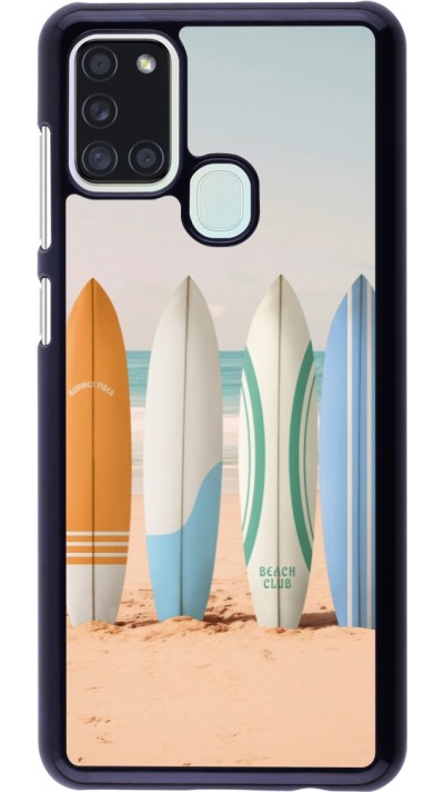 Samsung Galaxy A21s Case Hülle - Summer surfboard 2025