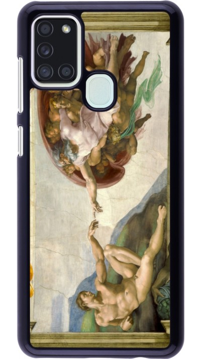 Samsung Galaxy A21s Case Hülle - Kunstbild - Die Erschaffung Adams - Michelangelo