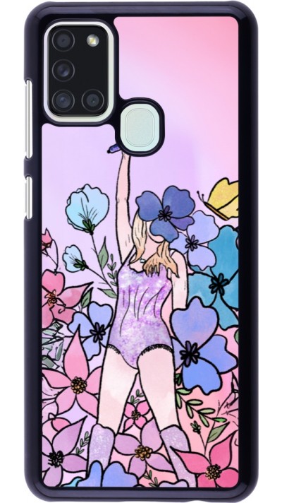 Samsung Galaxy A21s Case Hülle - Taylor Swift Sketch - Pink