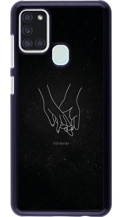 Samsung Galaxy A21s Case Hülle - Valentine 2023 hands forever