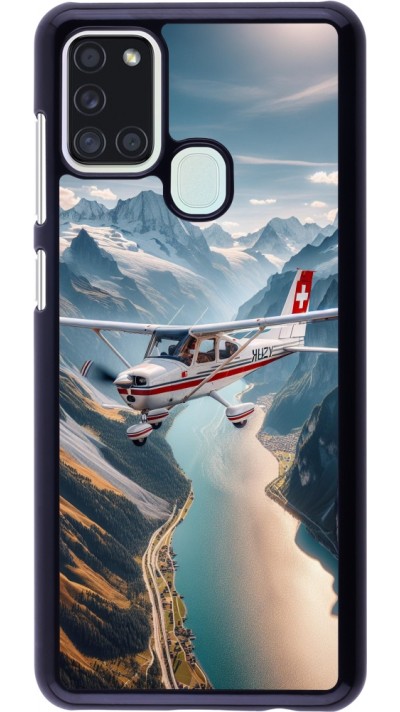 Samsung Galaxy A21s Case Hülle - Schweizer Alpenflug